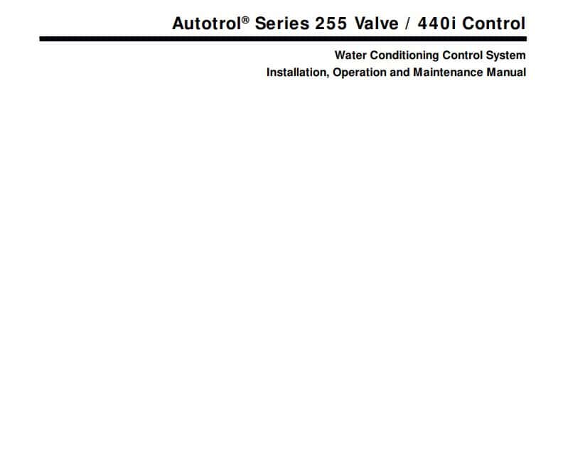 Aqua Systems Water Softener Owners Manual